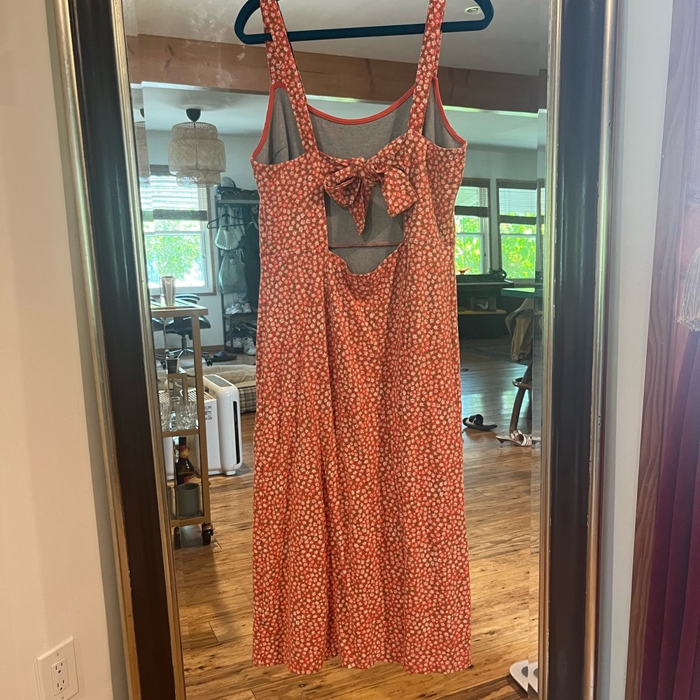 Free People Red Floral Maxi Dress - Picture 2 of 5